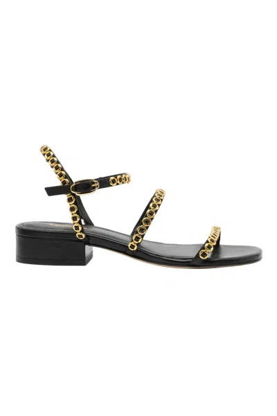 Larroude Women's Milannia Sandal In Black Leather