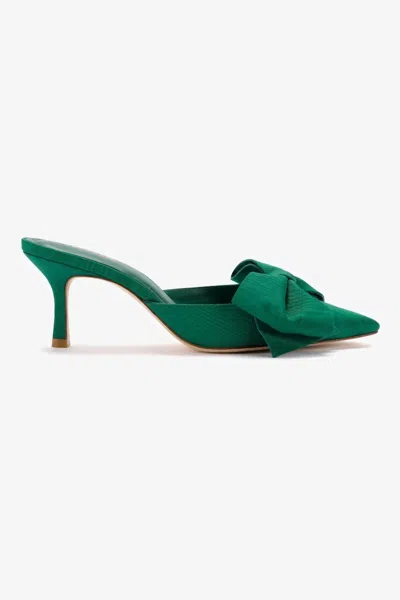 Larroude Women's Mini Elle Pumps In Emerald In Green
