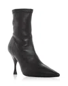 Larroude Women's Mini Georgia Pointed Toe Booties In Black