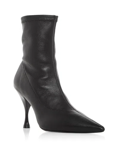 Larroude Women's Mini Georgia Pointed Toe Booties In Black