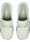 Larroude Women's Patricia Loafer Shoes In Mint In Green