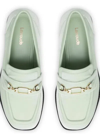 Larroude Women's Patricia Loafer Shoes In Mint In Green