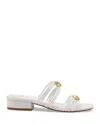 Larroude Women's Shelly Mule Sandals In White