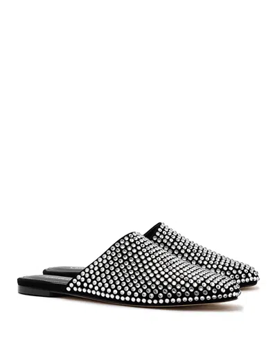 Larroude Women's Venice Embellished Mules In Black
