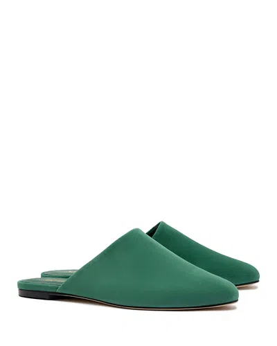 Larroude Women's Venice Flat Mules In Green