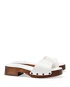 Larroude Women's Zuzi Mule Sandals In White