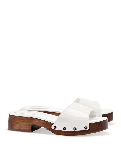 Larroude Women's Zuzi Mule Sandals In White