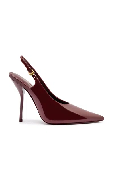 Larroude X Altuzarra Leather Pumps In Burgundy