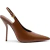 Larroude X Altuzarra Women's Slingback Pumps In Burnt Umber