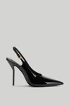 Larroude X Altuzarra Exclusive Leather Slingback Pumps In Black