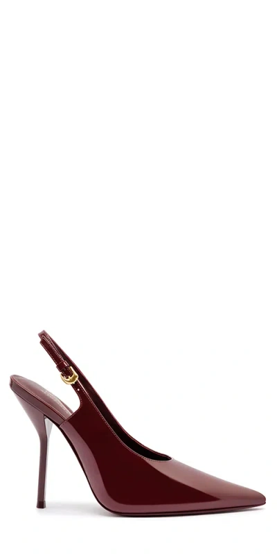 Larroude Larroudé X Altuzarra Pump In Burgundy Patent Leather