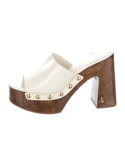 Pre-owned Larroude X Kenneth Cole Patent Leather Sandals In Multicolor