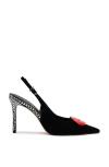 Larroude Larroudé X Libertine Lips Pump In Black