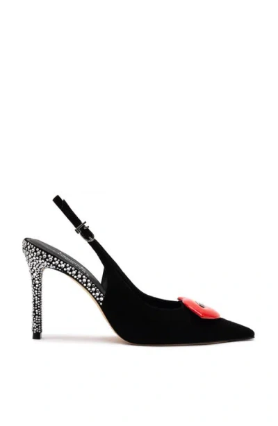 Larroude Larroudé X Libertine Lips Pump In Black