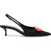 Larroude Larroudé X Libertine Lips Pump Lo In Black