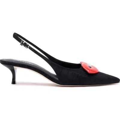 Larroude Larroudé X Libertine Lips Pump Lo In Black