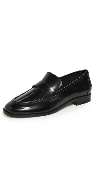 Larroude X Parke Loafers Glossy Box Black