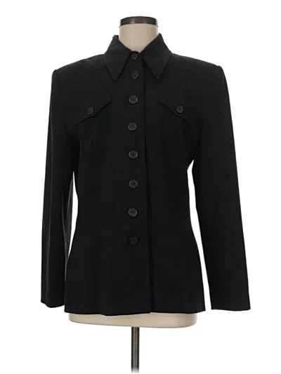 Pre-owned Larry Levine Blazer Jacket In Black