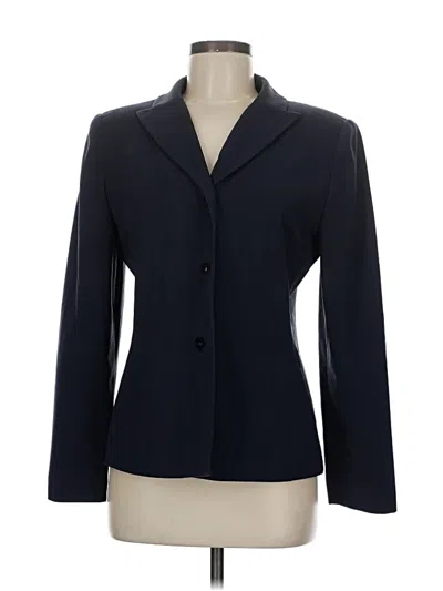 Pre-owned Larry Levine Blazer Jacket In Blue