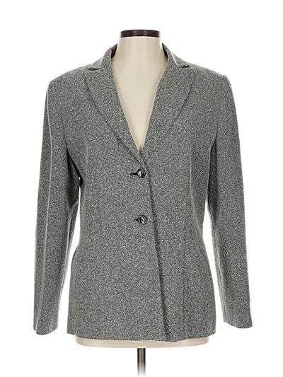 Pre-owned Larry Levine Blazer Jacket In Gray