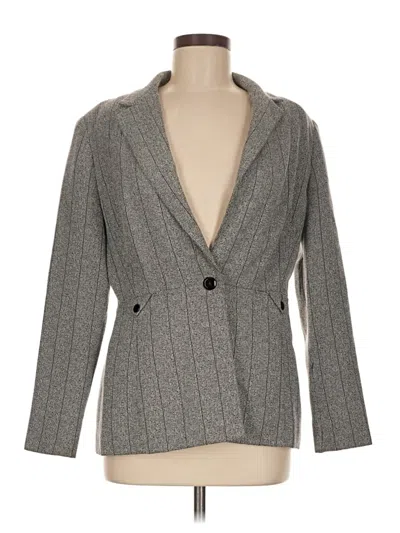 Pre-owned Larry Levine Blazer Jacket In Gray