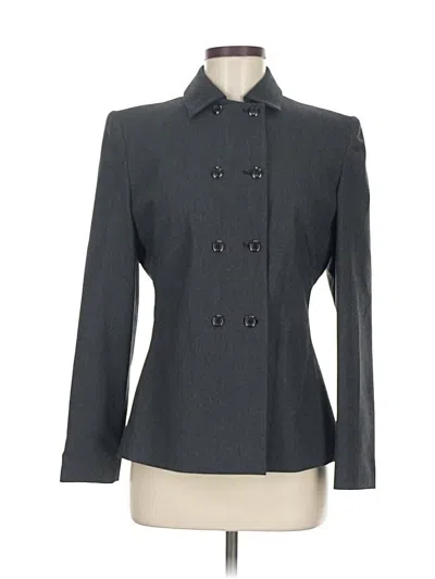 Pre-owned Larry Levine Blazer Jacket In Gray