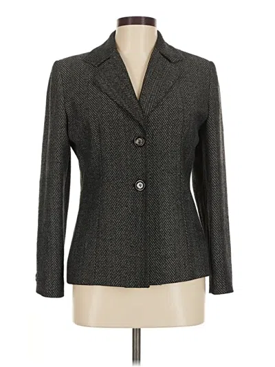 Pre-owned Larry Levine Blazer Jacket In Gray