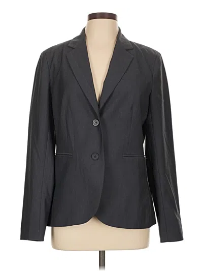 Pre-owned Larry Levine Blazer Jacket In Gray