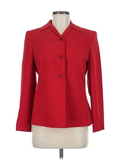 Pre-owned Larry Levine Blazer Jacket In Red