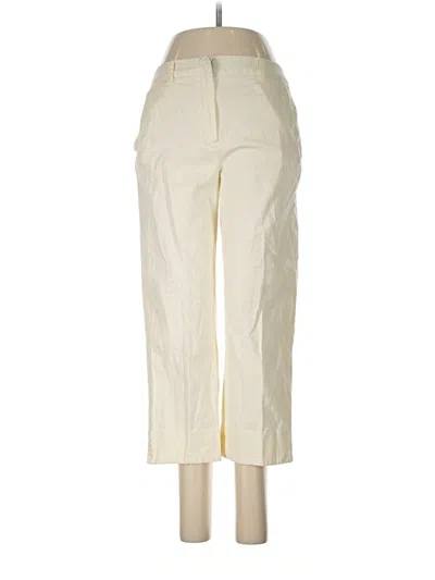 Pre-owned Larry Levine Cargo Pants In Ivory