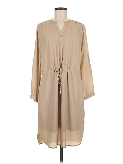 Pre-owned Larry Levine Casual Dress In Brown