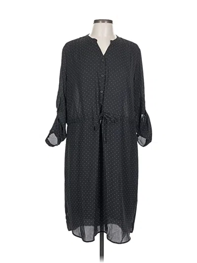 Pre-owned Larry Levine Casual Dress In Gray