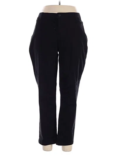 Pre-owned Larry Levine Casual Pants In Black