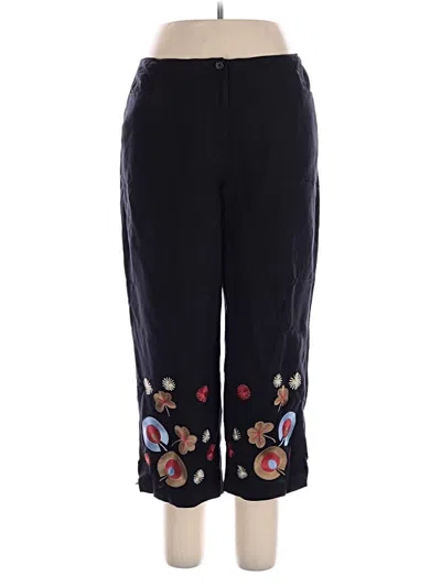 Pre-owned Larry Levine Casual Pants In Black