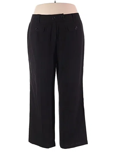 Pre-owned Larry Levine Casual Pants In Black