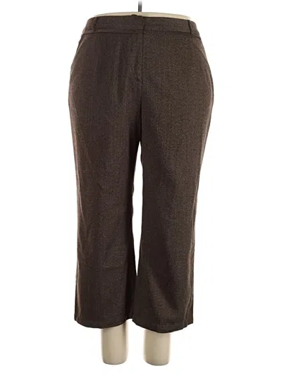 Pre-owned Larry Levine Casual Pants In Brown