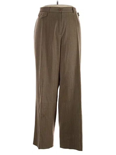 Pre-owned Larry Levine Casual Pants In Brown