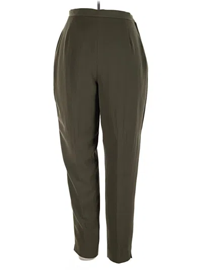 Pre-owned Larry Levine Casual Pants In Green