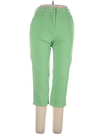 Pre-owned Larry Levine Casual Pants In Green