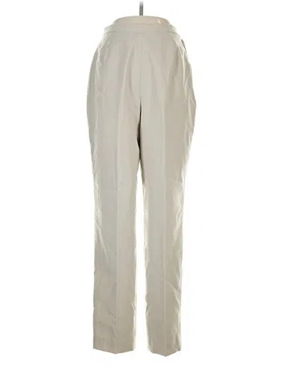Pre-owned Larry Levine Casual Pants In Ivory