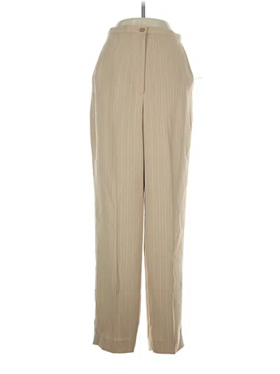 Pre-owned Larry Levine Casual Pants In Tan