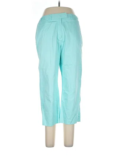 Pre-owned Larry Levine Casual Pants In Teal