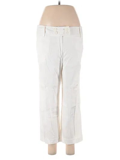 Pre-owned Larry Levine Casual Pants In White