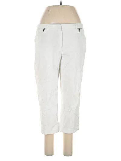Pre-owned Larry Levine Casual Pants In White