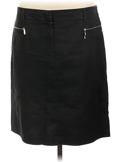 Pre-owned Larry Levine Casual Skirt In Black