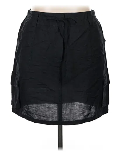Pre-owned Larry Levine Casual Skirt In Black