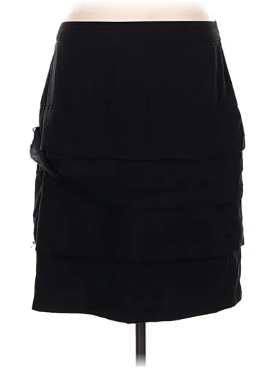 Pre-owned Larry Levine Casual Skirt In Black
