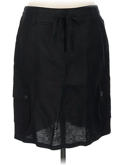 Pre-owned Larry Levine Casual Skirt In Black