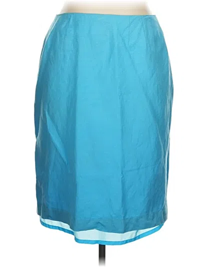Pre-owned Larry Levine Casual Skirt In Blue