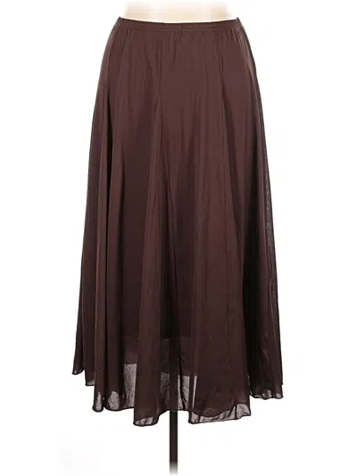 Pre-owned Larry Levine Casual Skirt In Brown
